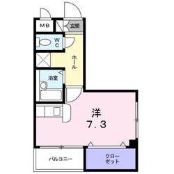 出屋敷駅 徒歩7分 2階の物件間取画像